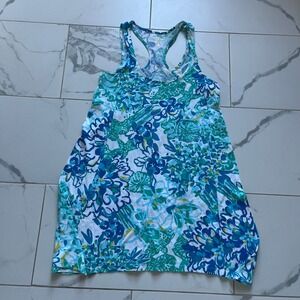 Lilly Pulitzer "In a Pinch" Monterey Pima cotton racerback tank dress size small